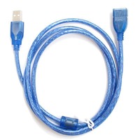 Cable de Extensión USB 2.0 Macho a Hembra con Blindaje de Anillo de Ferrita y Conductores de Cobre Libre de Oxígeno para Memorias USB y Ratones
