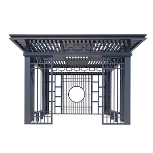 Gazebo de Aluminio de Estilo Chino Moderno para Jardín y Patio YG-033, Diseño Artístico y Ligero - Product Image 1