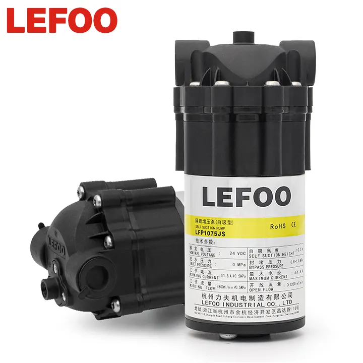 LEFOO Original Small 75 GPD RO Wasserdruck-Drucker höhungs pumpe Membran pumpe