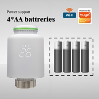 Sansael SST01 Tuya Termostato Inteligente WiFi/Zigbee para Radiador TRV Programable, Resistente al Fuego, Ecológico, para Hoteles y Salas de Estar
