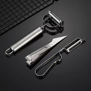 Stainless Steel 3 Piece Peeler Set Multifunctional <b>Fruit</b> <b>Vegetable</b> Peeling Shredding <b>Tool</b> Kitchen Utensil - Product Image 3