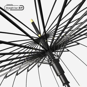 Automatic Umbrella 24 Bone Reinforced Large Size One Button Open Travel Use With Umbrella Sleeve - Product Image 3