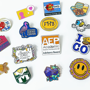 Geen minimum bestelling voor op maat gemaakte bedrijfslogo's, schattige metalen broche badges, gepersonaliseerde harde en zachte reversspeldjes, emaille pins. - Product Image 2