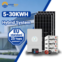 Système d'énergie solaire hors réseau Deye 5kW 10kW 15kW 20kW 25kW 30kW avec panneaux solaires et batterie LFP de qualité A pour climatiseur domestique