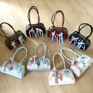 Cross-border one-shoulder underarm <b>bag</b> women's bowling <b>bag</b> Boston <b>bag</b> large capacity high-end sense niche commuter <b>bag</b> wholesale - Product Image 3