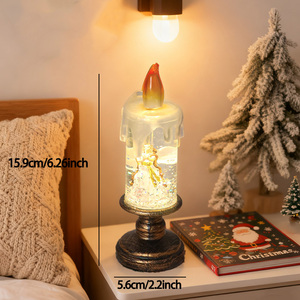 Decoraciones Navideñas de Moda 2024, Globo de Nieve con Luz LED, Muñeco de Nieve de Plástico, BINGCHI BC-K006, Regalos de <span class=keywords><strong>Navidad</strong></span> para Familias - Product Image 4