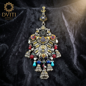 Impresionante Conjunto de Joyería Elegante en Plata y Oro Antiguo, Lujo Atemporal para Bodas y Compromisos, Colgantes y Dijes Especiales - Product Image 3