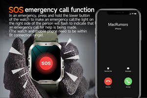 <span class=keywords><strong>Meilleure</strong></span> usine en gros pas cher <span class=keywords><strong>montre</strong></span> intelligente connectivité Bluetooth 1.93 montres intelligentes sensibles à écran tactile pour hommes et femmes - Product Image 2