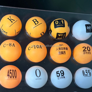 Lot de balles de <span class=keywords><strong>bingo</strong></span> populaires avec numéros et puces RFID, balles de loterie ludiques de type ping-pong 40MM - Product Image 6