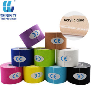 5CM x 5M Acryl kleber Wasserdichtes Kinesiologie-Klebeband Individuell bedruckte Baumwoll-Sport bandage Beliebtestes Muskelband-Logo - Product Image 1