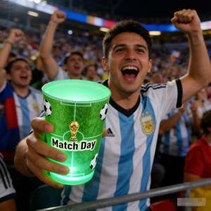 Vaso Luminoso de 12oz Personalizable para 2026, Ideal para Apoyo a Equipos y Promoción de Marca, Venta Directa de Fábrica - Product Image 1