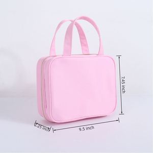 กระเป๋าเครื่องสำอางแบบพกพา ขนาดใหญ่ กันน้ำ ทำจากไนลอน น้ำหนักเบา พร้อมหูหิ้วนุ่ม  รับสั่งทำตามแบบ  พร้อมพิมพ์ลายส่วนตัว เป็นมิตรต่อสิ่งแวดล้อม ใช้ซ้ำได้ - Product Image 6