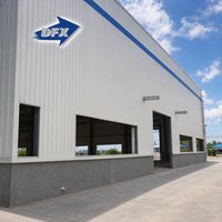 Fabricant d'entrepôts en structure métallique, entrepôt métallique préfabriqué résistant au vent pour la construction industrielle côtière