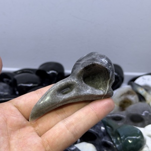 Figuras de Cuervo/Albatros de Cristal Natural al por Mayor, Piedras Crudas, Regalo Espiritual Curativo, Decoración del Hogar, Feng Shui, Coleccionable - Product Image 3