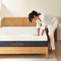 Matelas en mousse à mémoire de forme ultra-douce, style moderne, haute densité, ressorts ensachés, hypoallergénique, rafraîchissant, épaisseur 20 cm, pour chambre et école