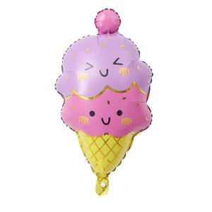 Nouveau sourire Dessert crème glacée ballon crème glacée aluminium <span class=keywords><strong>Film</strong></span> ballon pour enfants fête d'anniversaire décoration ballon - Product Image 3