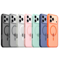Coque de téléphone mate originale pour iPhone 11 12 13 14 15 16 Pro Couverture de téléphone magnétique sans fil pour iPhone 17 Pro Max Air