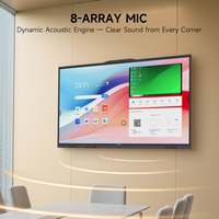 Amdox Écran tactile capacitif LCD 4K à 40 points avec doigt Intel Core I3/i5/i7 8GB RAM Digital Interactive Smart Board pour