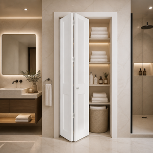 <span class=keywords><strong>Porte</strong></span> de placard moderne en MDF blanc, à six panneaux, à âme creuse, apprêtée, avec cadre, pour ouverture de 48 x 80 <span class=keywords><strong>pouces</strong></span> - Product Image 1