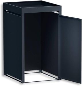 Nhà Máy Trực Tiếp Thùng Rác Hộp 240L Công Suất Thời Tiết Chịu Mài Mòn Thép Tự Động Nắp Có Thể Khóa Bin Nhà Cho Vườn Rác - Product Image 6