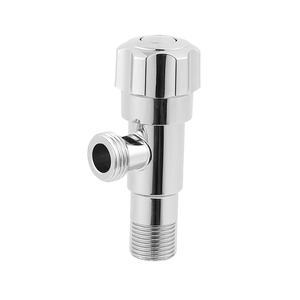 Robinet d'angle sanitaire manuel AYDIN AD-2014 en acier inoxydable 201 à double sortie pour eau – Robinet d'angle pour toilettes AD-2014 - Product Image 1