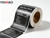 Étiquette autocollante personnalisée imperméable pour les informations nutritionnelles et les ingrédients alimentaires, adhésive pour l'emballage des compléments alimentaires en bouteille ou en pot