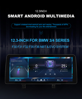 Pantalla Táctil QLED de 12.3 Pulgadas con Sistema NBT para BMW F30 F31 F32 F34 F36, Radio Android, Apple CarPlay Inalámbrico