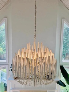Nordic Kitchen Island White Black Led Wooden Metal Chandelier Lighting Pendant <b>Lights</b> for <b>Dining</b> Table - Product Image 5