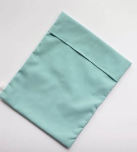 Sacs d'emballage personnalisés pour vêtements et foulards, pochettes de type enveloppe, housses anti-poussière en coton, sacs en tissu à rabat, impression sérigraphique personnalisée - Product Image 2