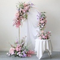 Chemin de Table de Fleurs Artificielles Personnalisable, Rangée de Fleurs en Soie pour Sol, Décoration de Mariage, Guide de Route, Arche de Mariage, Rangée de Fleurs