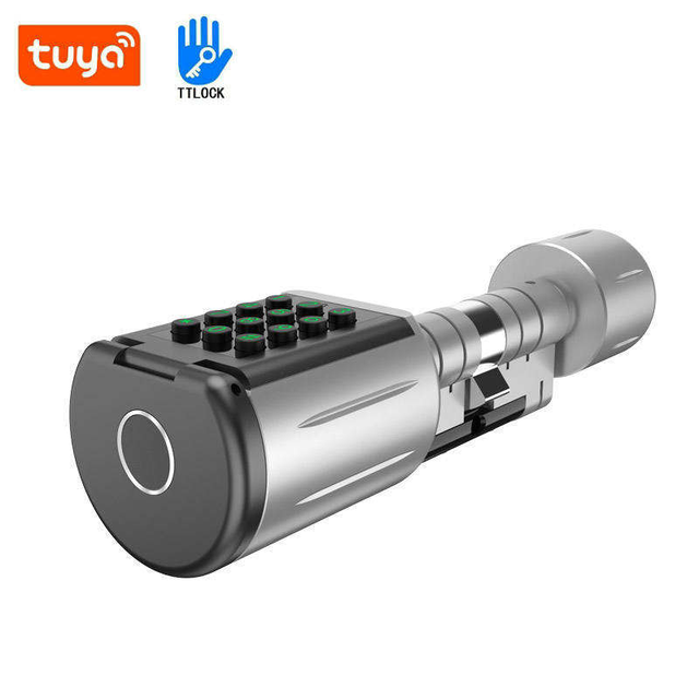 High Quality APP Smart Cylinder Lock Fingerprint&Password IP66 Waterproof TTlock/Tuya Unlock Smart Door Lock