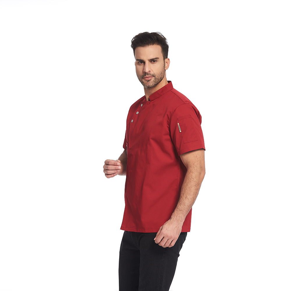 Veste à manches courtes rouge