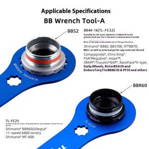 Clé de démontage de boîtier de pédalier <span class=keywords><strong>DUB</strong></span> 44/46 mm, 16/24 encoches, outil d'installation et de réparation pour boîtier de pédalier de vélo Shimano BBR60, outils d'atelier - Product Image 3