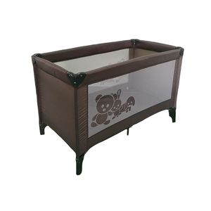 .Beige Portable Playard Comfortable Kids Furniture <strong>Big</strong> Travel Cot Bed for Child Newborn <strong>Crib</strong> for Hotel Endurable Playpen - Product Image 6