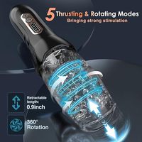 Elektrischer Taschen-Masturbator für Männer mit Fernbedienung, Vibration, Hautfreundlichem Weichem Inneren, Einfacher Reinigung, Leises Sexspielzeug für Männer