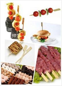 9Cm Écologique De Marque Blanc Bambou Brochettes/Pics - Product Image 5