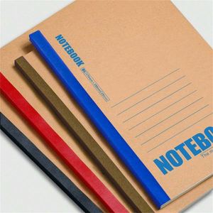 Wholesale Thickened Kraft Hardcover Thermal Binding <b>Lined</b> Writing Pads Students Homework <b>A5</b> Gift <b>Notebooks</b> Customized Logo 80 - Product Image 3