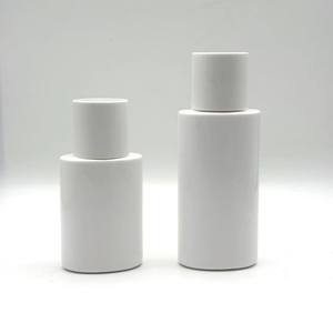 Bouteille ovale personnalisée en HDPE de 30 ml pour crème solaire, fond de teint, crème BB, emballage blanc avec bouchon à vis cylindrique - Product Image 6
