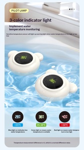 Termômetro Digital em Forma de Urso para Bebês com Luz Indicadora de Três Cores Modelo TS801 8x7.5x3cm para Banho de Recém-Nascidos - Product Image 5