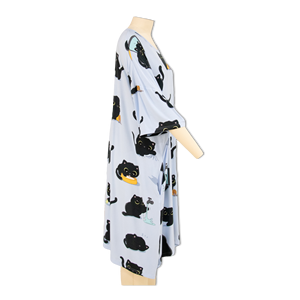 Pijama de bambú de talla grande personalizado de alta calidad OEM con estampado de animales - Product Image 2