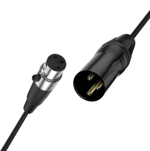 Factory Custom Length 3 Pin XLR Male Plug To Mini XLR Female Audio Converter Cable Mini XLR Microphone Adapter Cable