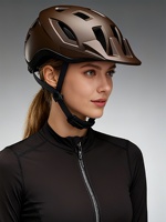 Casque de vélo de montagne PC or léger Design de mode pour adultes certifié EN1078 unisexe