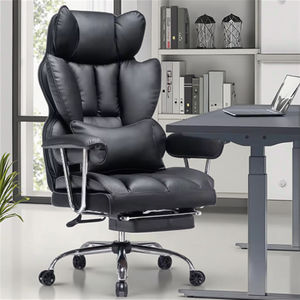 Chaise de jeu ergonomique robuste et confortable en cuir PU, chaise moderne avec hauteur réglable et rotation à 360 degrés - Product Image 1