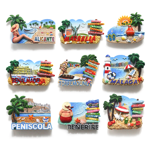 Imán <span class=keywords><strong>de</strong></span> Resina 3D Personalizado para Refrigerador con Diseño <span class=keywords><strong>de</strong></span> Ciudad Costera <span class=keywords><strong>de</strong></span> España, Recuerdo <span class=keywords><strong>de</strong></span> Playa, Regalo Turístico al por Mayor - Product Image 2