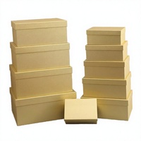 Boîtes à fleurs en papier kraft recyclable, personnalisées avec logo, impression en relief et dorure brillante, vente en gros