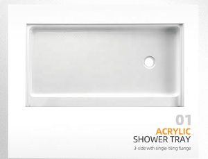 SeaWin Moderne ISO9001 Certifié Antidérapant Blanc Carré avec Drain Linéaire Intégré Prêt <span class=keywords><strong>à</strong></span> l'emploi en Pierre Artificielle pour <span class=keywords><strong>Receveur</strong></span> <span class=keywords><strong>de</strong></span> <span class=keywords><strong>Douche</strong></span> Encastré Garantie 2 Ans - Product Image 4