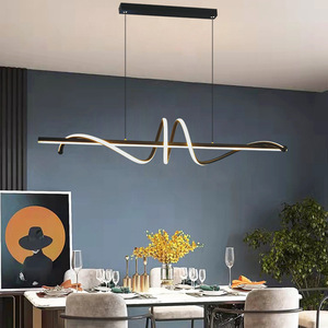 Lampade a Sospensione di Lusso, Lampadari Moderni a LED Lineari per Decorazione Casa, Illuminazione Pendente per Isola Cucina - Product Image 2