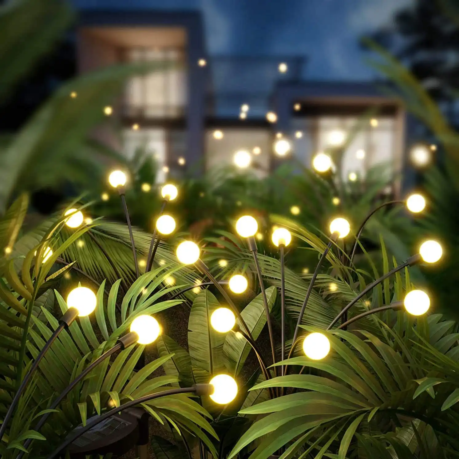 Zonne-Energie Zwaaiende Lichten Vuurvlieg Verlichting Solar Outdoor Waterdichte Zonne-Energie Buitenverlichting Voor Tuin Patio Pad