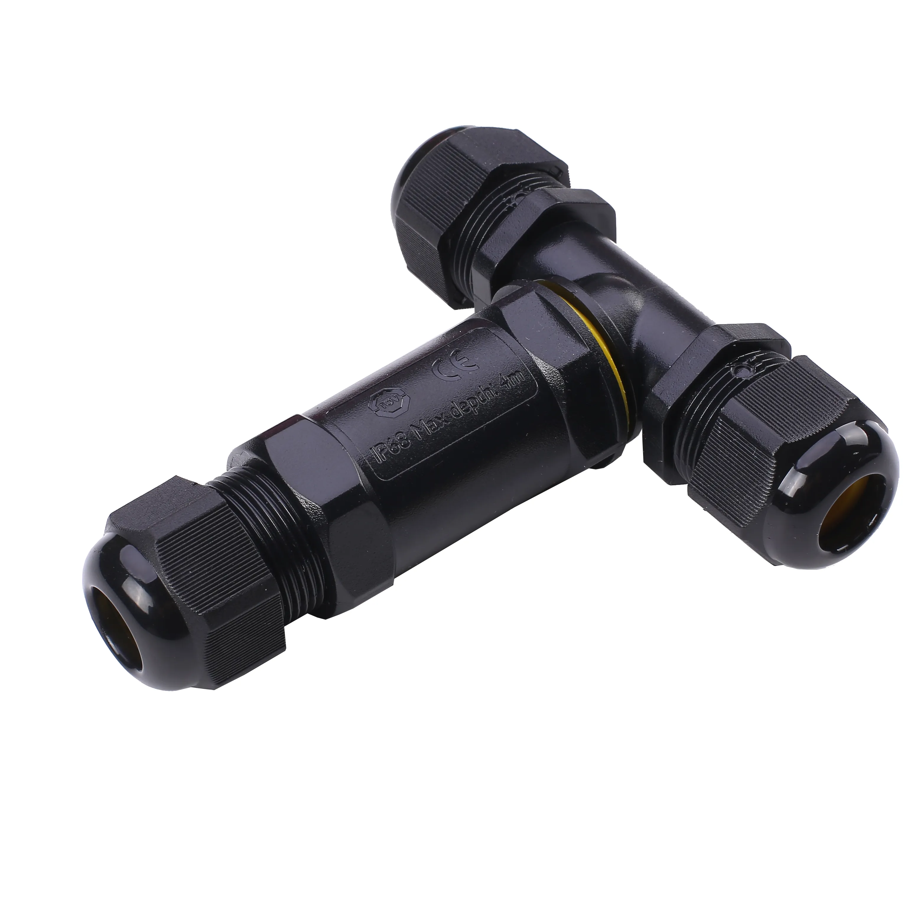Power Cable Wire T type Waterproof connector for outdoor lighting