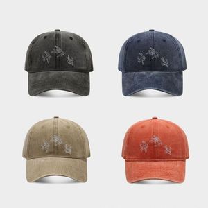 Custom Single-needle Embroidery Vintage Washed Fashion Baseball Cap Women Men Sunshade <b>Sunscreen</b> Sun Hat - Product Image 2